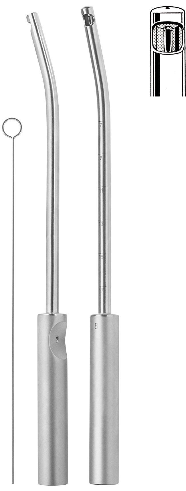 Absaugkürette Ø 14 mm Länge: 29cm