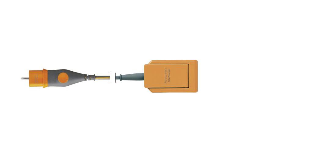 Bowa Kabel f. Einmal-Neutralelektrode 4,5m, 2-Pin-Stecker, international