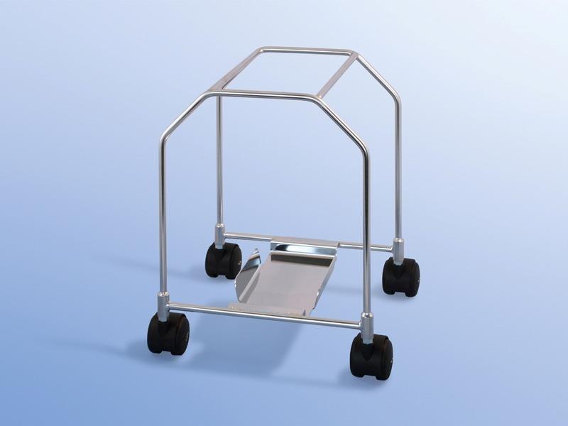 Transportwagen Sharpsafe aus Edelstahl für Sharpsafe® Quiver 25L XL