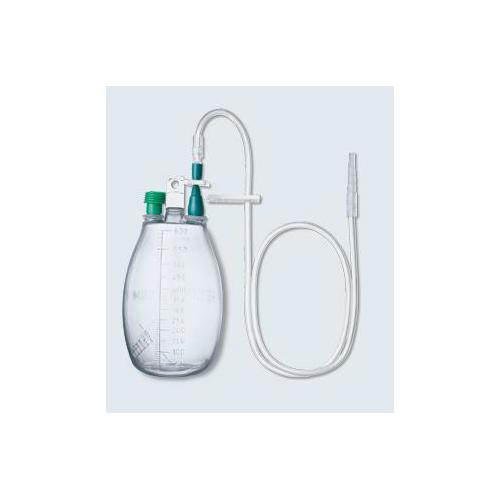 pfm Hochvakuum-Redonflasche 400ml AP 40 OP-System, Luer Lock