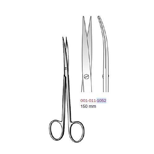 AMEPRO GMBH Präparierschere nach Jameson gebogen PK 25 15cm zum Einmalgebrauch
