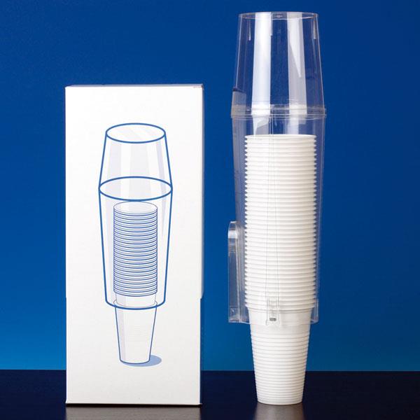 Wandbecherspender aus Plexiglas f. Universalbecher