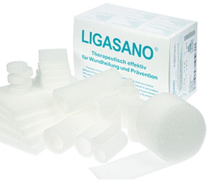 LIGAMED Ligasano 10x10x1cm Wundauflage steril AP 10 PUR-Schaum zur Wundbehandlung