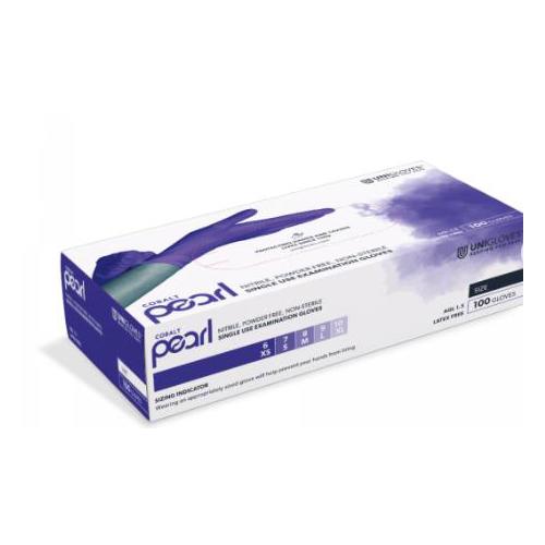Unigloves Cobalt Pearl Nitril USH PK 100 Gr. L unsteril