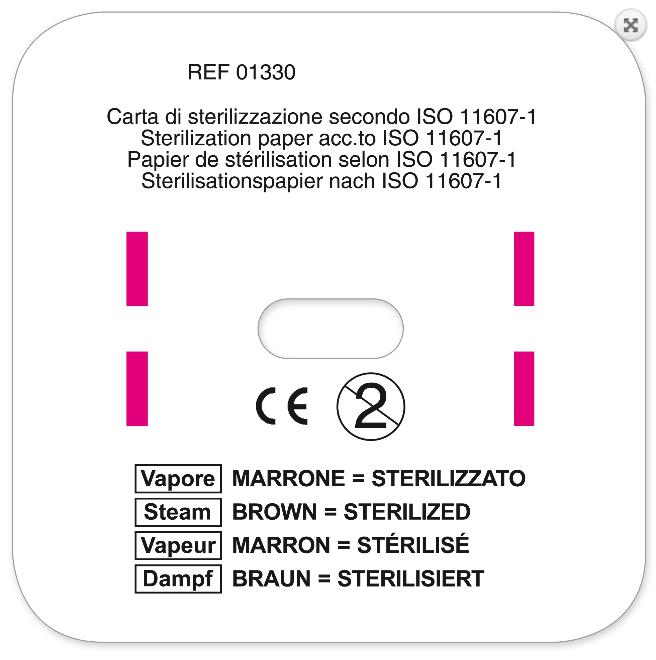 Containerfilter aus Papier 104x104mm AP 250 mit Dampfindikator