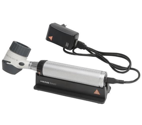 Heine Delta 20T Dermatoskop Kit m.Kontaktscheibe, Beta4 USB Ladegriff